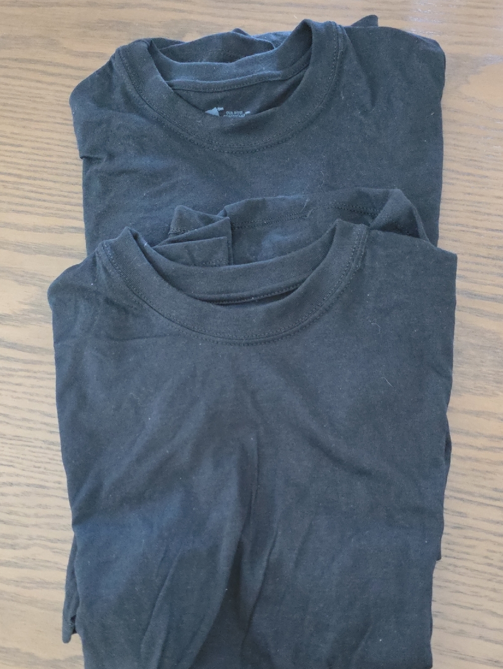 3pack Hanes Black Short Sleeve Crew Neck Tee - Packable Basics